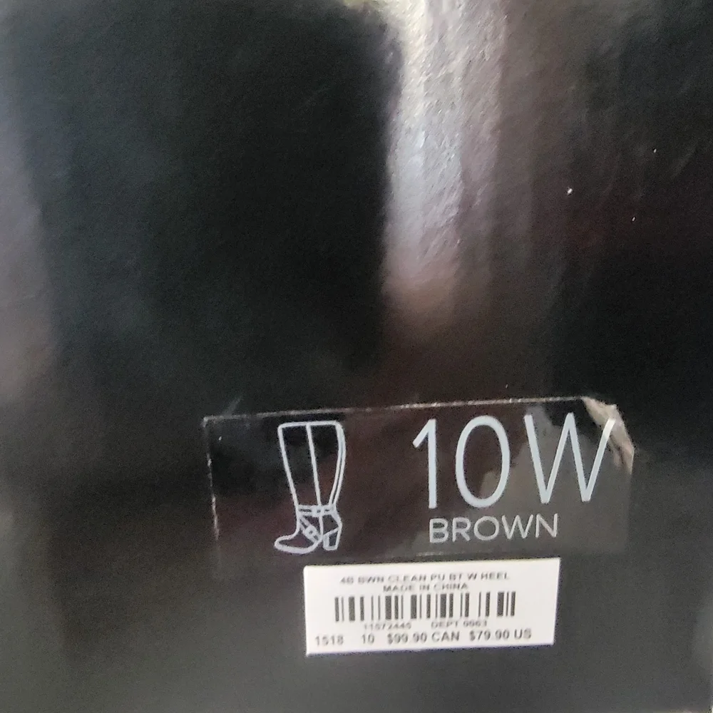 torrid Brown Mid-Calf Heeled Buckle Riding Boots - Picture 8 of 8